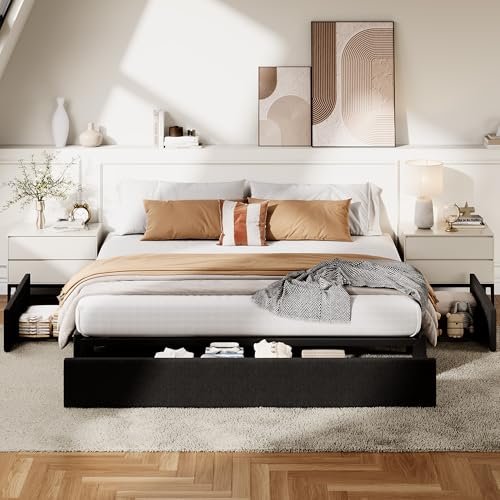 7 Best King Size Platform Bed Frame Without Headboard for Modern Bedrooms